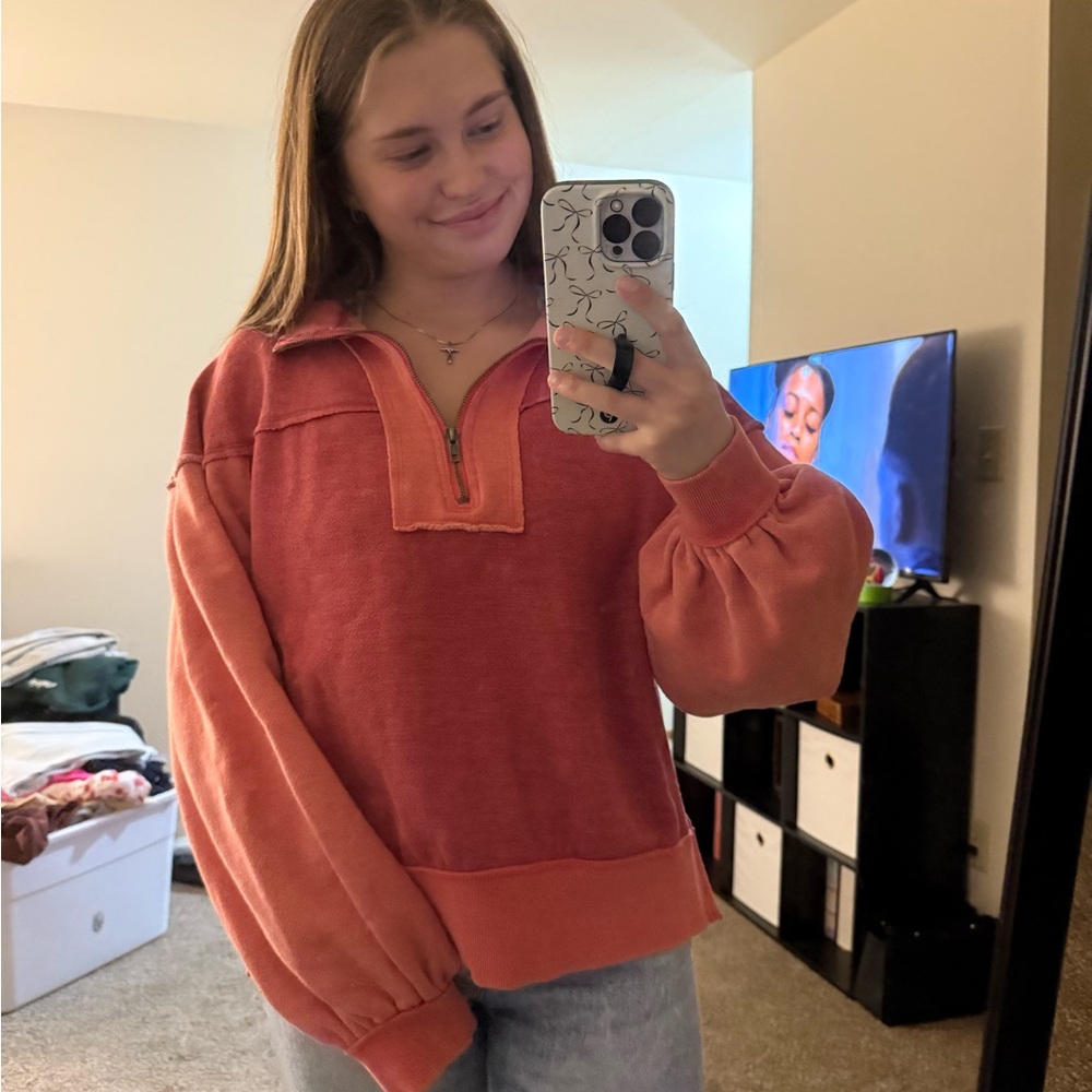 We The Free Pink Fleece Pullover